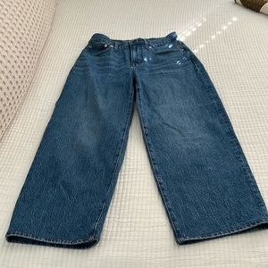 Madewell Perfect Vintage Wide Leg Crop Jean. Size 26P. Worn Once.